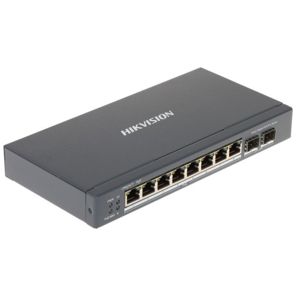 Switch PoE Thông Minh Hikvision DS-3E1510P-SI – 10 Cổng Gigabit, 8 Cổng PoE Quản Lý
